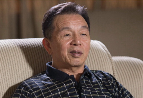 许连捷在接受采访现场